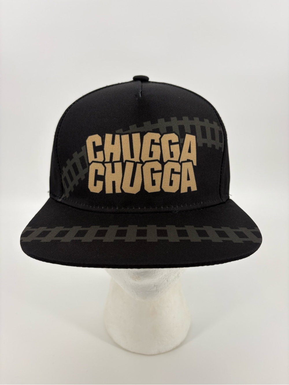 Chugga Chugga Train Hat Snapback Flat Bill Black Cap Synergy Imports Promotional